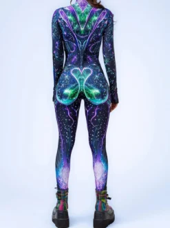 Combinaisons Zentai imprimées en 3D avec effet phosphorescent idéales pour Halloween et le cosplay.