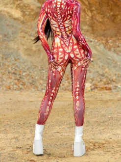 Combinaisons Zentai à motifs Body pour femme motif abstrait imprimé en 3D combinaison moulante sexy