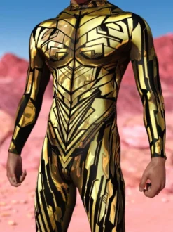 Combinaisons Zentai à motifs Combinaison Steampunk Mech Combinaison moulante imprimée en 3D