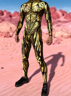 Combinaisons Zentai à motifs Combinaison Steampunk Mech Combinaison moulante imprimée en 3D