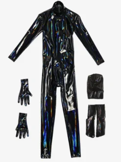 Combinaison Zentai Catsuit Ammonia pour homme Combinaison intégrale en cuir verni