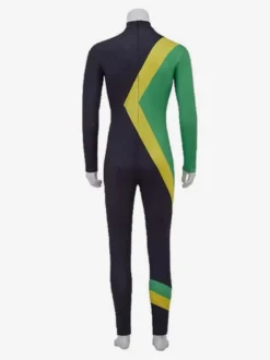 Combinaison Zentai pour homme imprimée en 3D et à blocs de couleur.
