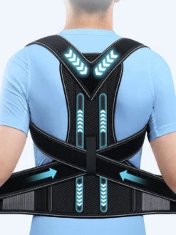 Correcteur De Posture Redresseur De Dos Réglable Support Dorsal Soutien Du Dos Adulte