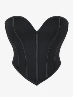Corsets pour femmes en polyester rose à lacets en forme de cœur Lingerie d'intérieur