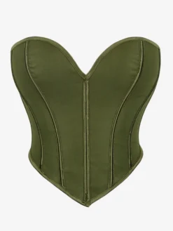 Corsets pour femmes en polyester rose à lacets en forme de cœur Lingerie d'intérieur