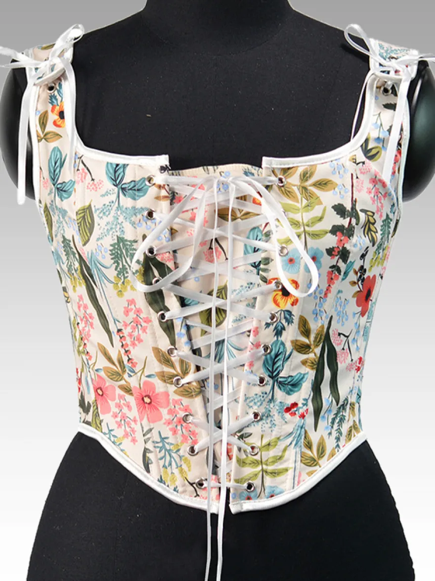Corset vintage Vêtements vintage pour femmes Rubans en polyester Polyester
