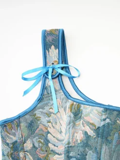 Corset vintage Vêtements vintage pour femmes Rubans en polyester Polyester