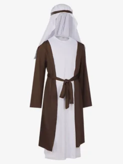 Costume De Berger Arabe Du Moyen-Orient De Dubaï Costume D'aîné Déguisement De Fête D'halloween