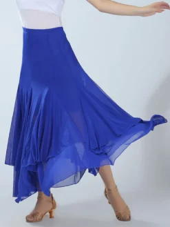 Costume de danse de salle de bal Découpe rouge pour femme Long Swing Jupe Déguisements Halloween