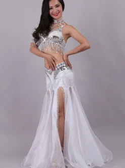 Costume de danse du ventre Costume de danse Bollywood à paillettes