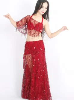 Costume de danse du ventre 2 pièces vêtements de danse pour adulte