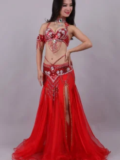 Costume de danse du ventre pour femme ensemble de 5 pièces