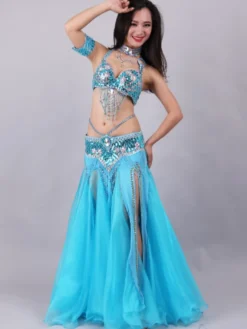 Costume de danse du ventre pour femme ensemble de 5 pièces