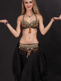 Costume De Danse Du Ventre Tenue De Danse Oriental Jupe Cummerbund Soutien-gorge Robe De Danse Sexy