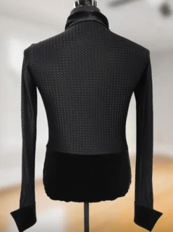 Costume De Danse Latine Homme Top Manches Longues Transparentes Sexy