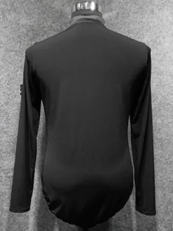 Costume De Danse Latine Homme Top Manches Longues Transparentes Sexy
