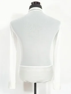 Costume De Danse Latine Homme Top Manches Longues Transparentes Sexy