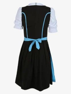 Costume De Fille De Bière Robe Bleue Brodée De Coton Costumes Oktoberfest Halloween