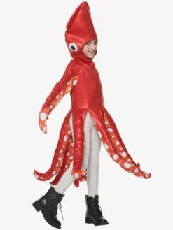 Costume de jeu pour enfants créature marine calmar mignon une pièce costume amusant pour fête scolaire