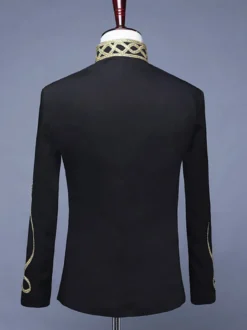 Costume de palais pour hommes tenue de spectacle sur scène Costumes rétro à manches longues