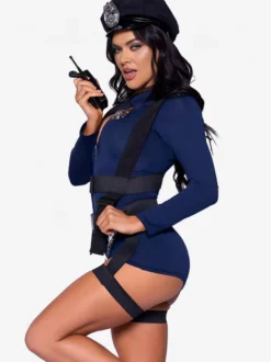 Costume De Police Sexy En Polyester Attrayant