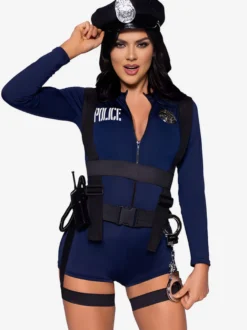 Costume De Police Sexy En Polyester Attrayant