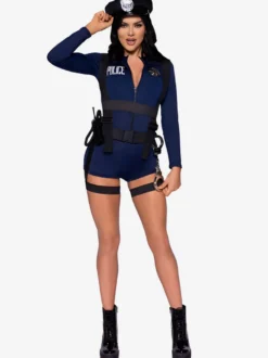Costume De Police Sexy En Polyester Attrayant