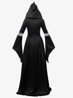 Costume de sorcière d'Halloween personnage gothique noir