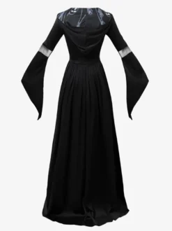 Costume de sorcière d'Halloween personnage gothique noir