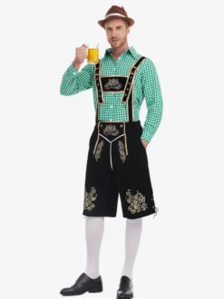 Costume d'Oktoberfest allemand bavarois Lederhosen pour hommes