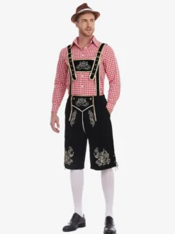 Costume d'Oktoberfest allemand bavarois Lederhosen pour hommes