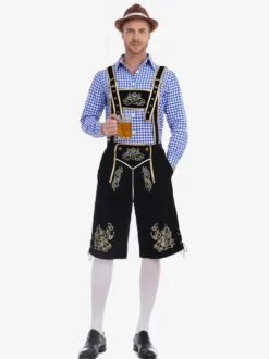 Costume d'Oktoberfest allemand bavarois Lederhosen pour hommes