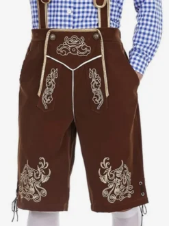 Costume d'Oktoberfest allemand bavarois Lederhosen pour hommes