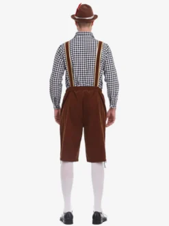 Costume d'Oktoberfest allemand bavarois Lederhosen pour hommes