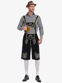 Costume d'Oktoberfest allemand bavarois Lederhosen pour hommes