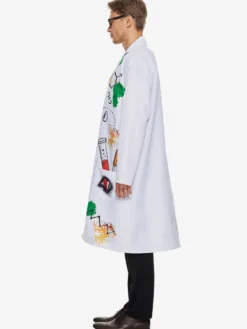Costume d'événement de fête de campus de scientifique fou de laboratoire amusant de Frankenstein d'Halloween