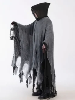 Costume effrayant de cape fantôme en lambeaux pour Halloween