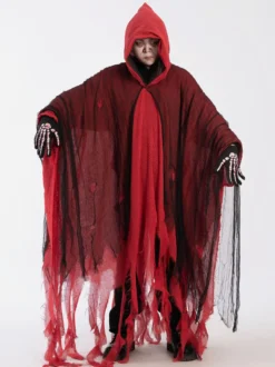 Costume effrayant de cape fantôme en lambeaux pour Halloween