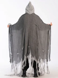 Costume effrayant de cape fantôme en lambeaux pour Halloween