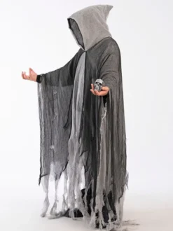 Costume effrayant de cape fantôme en lambeaux pour Halloween