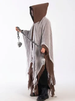 Costume effrayant de cape fantôme en lambeaux pour Halloween