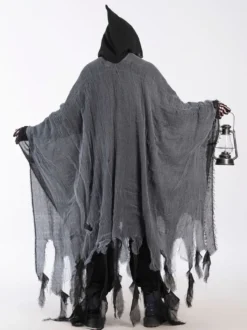 Costume effrayant de cape fantôme en lambeaux pour Halloween