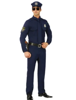 costume homme de toussaint Flic bicolore de fêtes de Toussaint en fibre polyester en polyester pour homme pour adultes Cravate ceinture