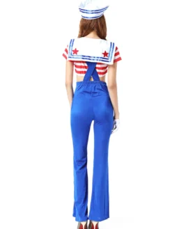 Costume marins bleus adultes ensemble de costumes de vacances Halloween Cosplay