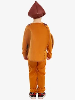 Costumes Biscuit Enfants Combinaison Gilet Déguisement Halloween Marron Café