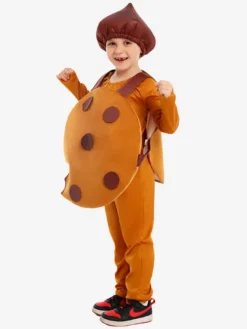 Costumes Biscuit Enfants Combinaison Gilet Déguisement Halloween Marron Café