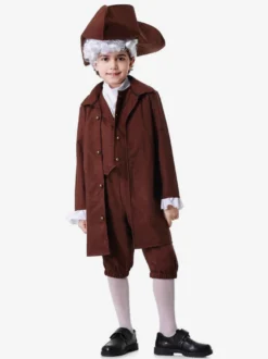 Costumes Café Marron Hommes Rétro Gilet Pantalon Ensemble Costumes De Vacances