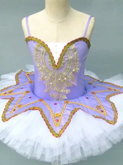 Costumes de danse de Ballet bordeaux filles ballerine en dentelle à paillettes ensemble de robe