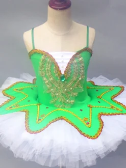Costumes de danse de Ballet bordeaux filles ballerine en dentelle à paillettes ensemble de robe