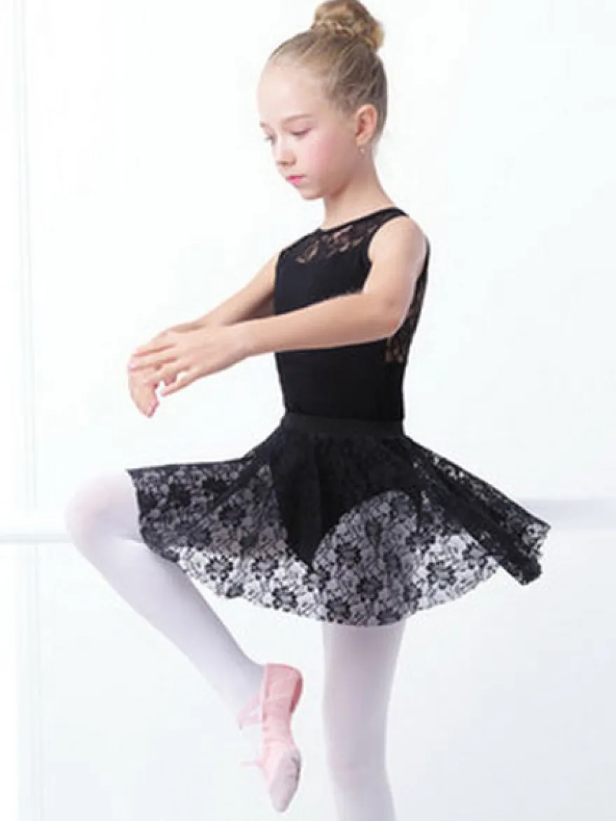 Costumes de danse de ballet Léotards de ballerine sans manches avec jupe Déguisements Halloween